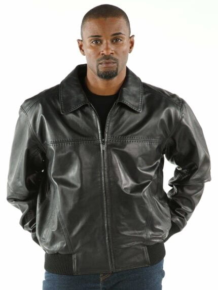 Pelle Pelle Vintage Marc Buchanan 1978 Mens Black Leather Jacket