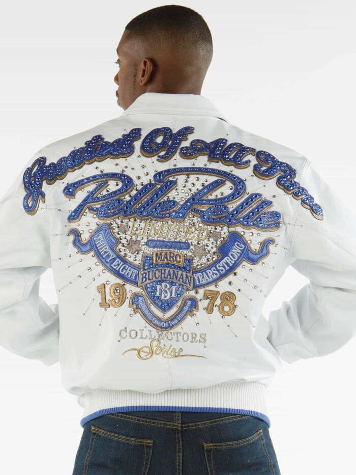 pelle pelle greatest of all time white leather jacket