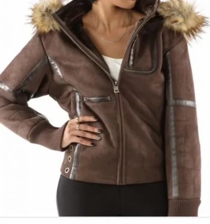 Pelle Pelle Cheerful Wing Brown Hoodie