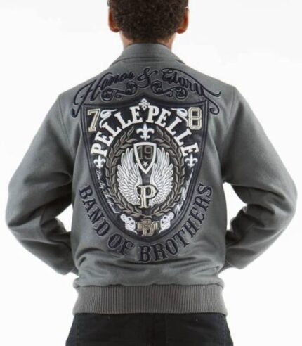 Pelle Pelle 1978 Honor and Glory Grey Kids Jacket