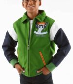 Pelle Pelle 78 Heritage American Standard Green and Black Kids Jacket