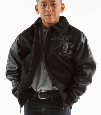 Pelle Pelle Kids Black MC Jacket