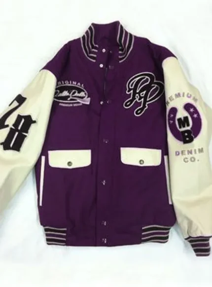 Pelle Pelle Denim Co. Purple Varsity Jacket | Wool Jacket