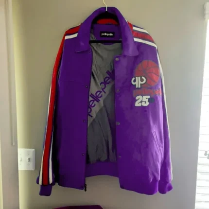 Pelle Pelle Basketball Purple Leather Jacket | Men & Women