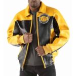 Pelle Pelle Men Marc Buchanan Jacket | Black Yellow Jacket