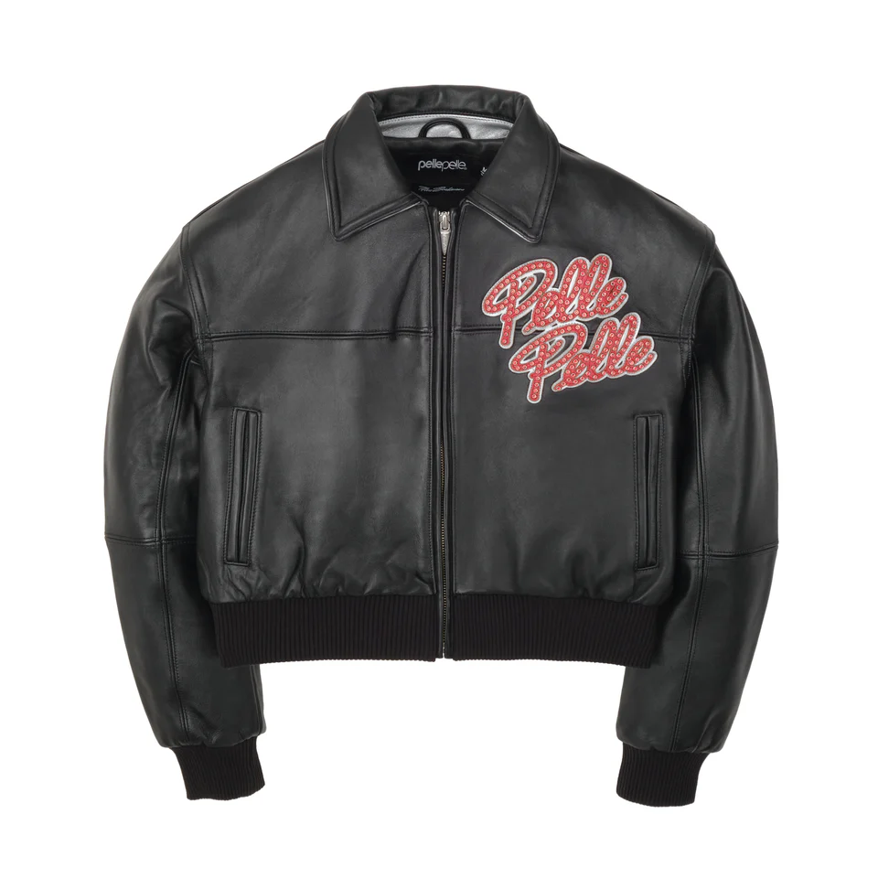 Pelle Pelle World Soda Club Womens Crop Jacket Black